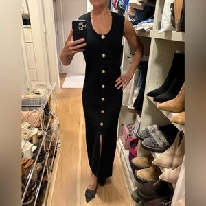 Hyacinth House Sleeveless Rib Knit Black Dress Size XXS